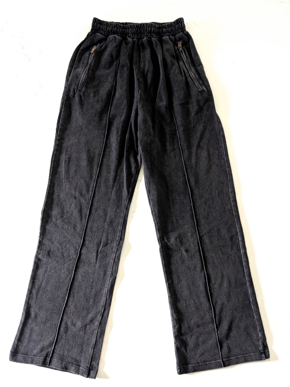 ACNE STUDIOS Distressed Wide Leg Sweatpants Faded Black Size S Small NWT Unisex